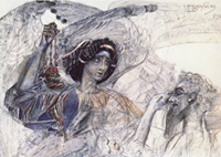 Врубель.Шестикрылый серафим. 1905