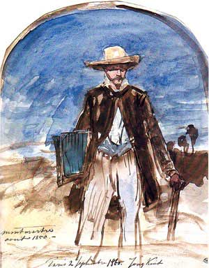 Автопртрет - И. Б. Йонгкинд 1850г.