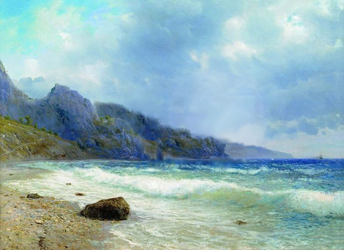 Лагорио Л. Ф. - Крым. Скалы Монах и Дива 1890г.